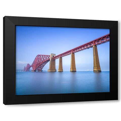 Forth Rail Bridge, Scotland Black Modern Wood Framed Art Print by Frank, Assaf