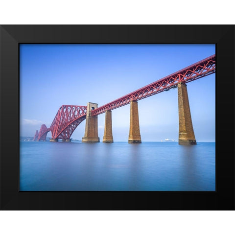 Forth Rail Bridge, Scotland Black Modern Wood Framed Art Print by Frank, Assaf