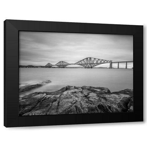 Forth Rail Bridge, Scotland Black Modern Wood Framed Art Print by Frank, Assaf