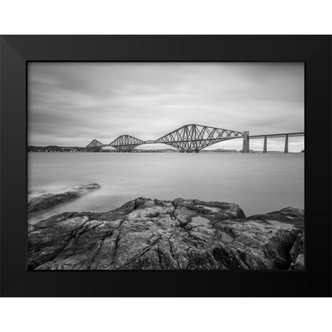 Forth Rail Bridge, Scotland Black Modern Wood Framed Art Print by Frank, Assaf