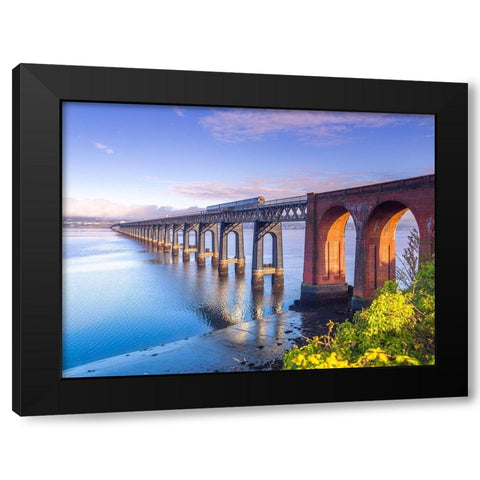 Tay Rail Bridge-Dundee-Scotland Black Modern Wood Framed Art Print with Double Matting by Frank, Assaf