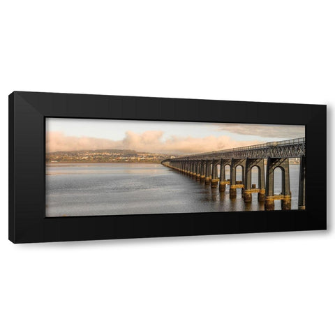 Tay Rail Bridge-Dundee-Scotland Black Modern Wood Framed Art Print by Frank, Assaf