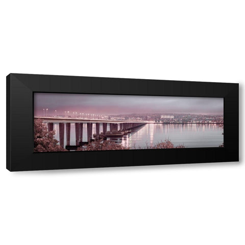 Tay Road Bridge over river Tay, Dundee, Scotland,FTBR 1858 Black Modern Wood Framed Art Print by Frank, Assaf