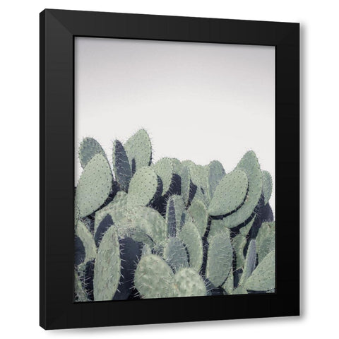 Cacti Black Modern Wood Framed Art Print by Frank, Assaf
