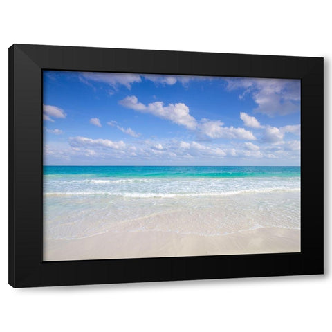 Cancun beach-Mexico Black Modern Wood Framed Art Print by Frank, Assaf