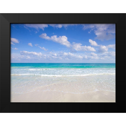 Cancun beach-Mexico Black Modern Wood Framed Art Print by Frank, Assaf