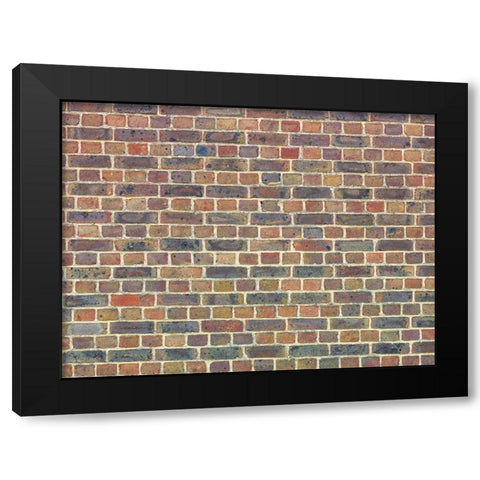 Brickwall Black Modern Wood Framed Art Print by Frank, Assaf