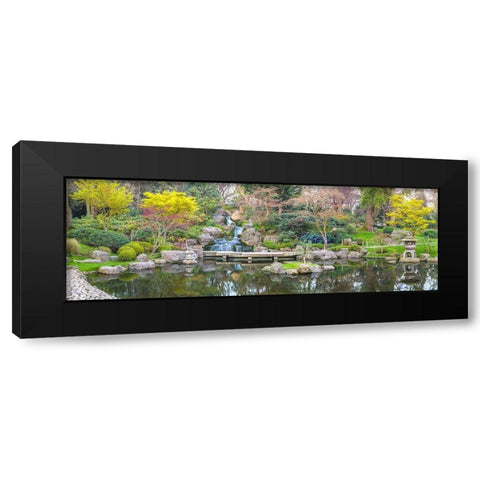 Kyoto Garden-London Black Modern Wood Framed Art Print with Double Matting by Frank, Assaf