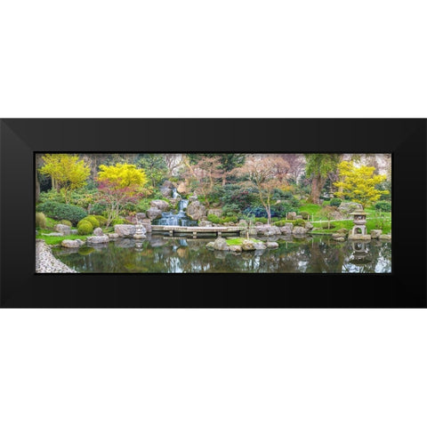 Kyoto Garden-London Black Modern Wood Framed Art Print by Frank, Assaf