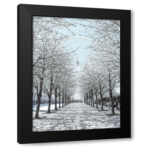 Millennium Wheel-London-UK Black Modern Wood Framed Art Print with Double Matting by Frank, Assaf