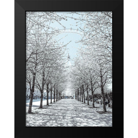 Millennium Wheel-London-UK Black Modern Wood Framed Art Print by Frank, Assaf