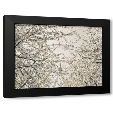 Millennium Wheel-London Black Modern Wood Framed Art Print with Double Matting by Frank, Assaf