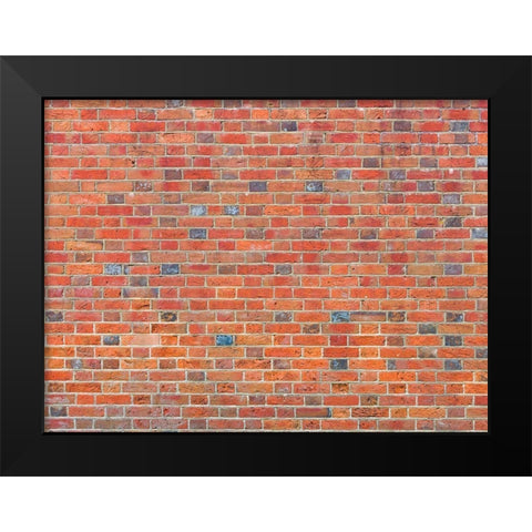 Brick wall Black Modern Wood Framed Art Print by Frank, Assaf