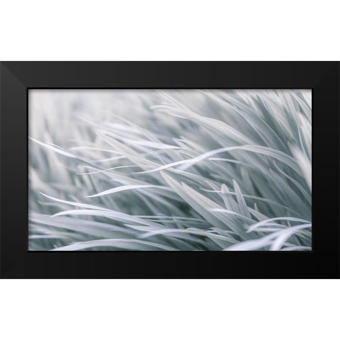 Leaves-abstract Black Modern Wood Framed Art Print by Frank, Assaf