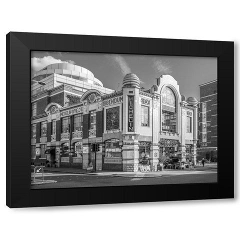 Michelin House-London Black Modern Wood Framed Art Print with Double Matting by Frank, Assaf