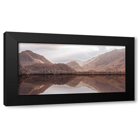 Sun Rays on Castle Crag Black Modern Wood Framed Art Print with Double Matting by Frank, Assaf