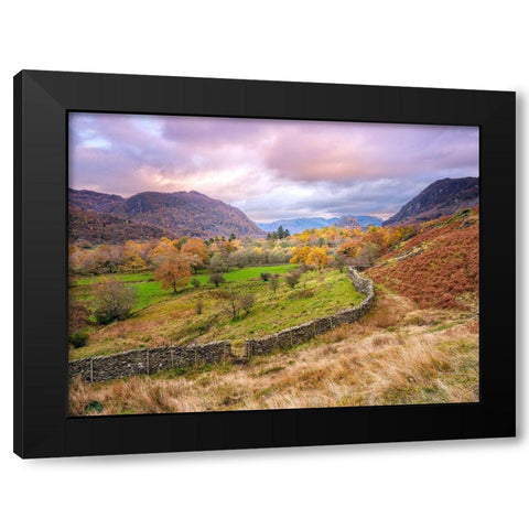 Castle Crag-Lake District Black Modern Wood Framed Art Print by Frank, Assaf