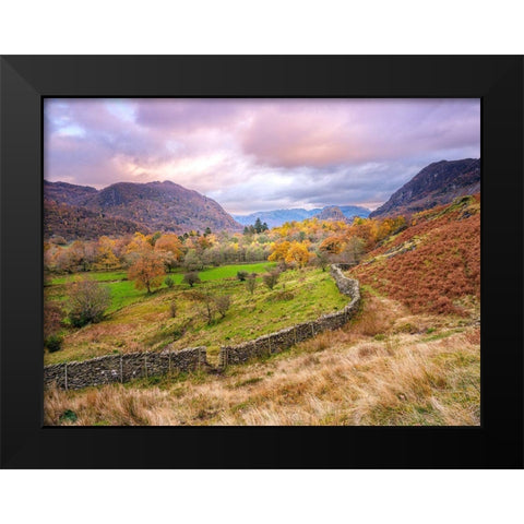 Castle Crag-Lake District Black Modern Wood Framed Art Print by Frank, Assaf