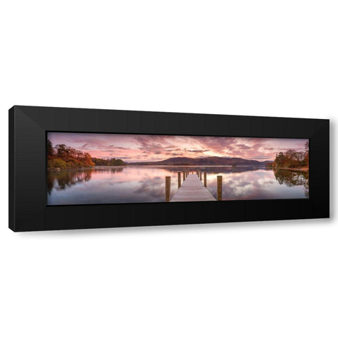 Derwentwater pier Black Modern Wood Framed Art Print by Frank, Assaf