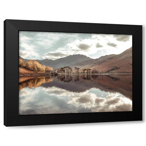 Still Lake-Lake District Black Modern Wood Framed Art Print by Frank, Assaf