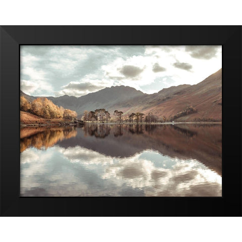 Still Lake-Lake District Black Modern Wood Framed Art Print by Frank, Assaf