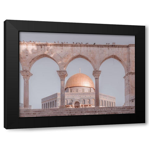 Al-Aqsa Mosque-Jerusalem Black Modern Wood Framed Art Print by Frank, Assaf