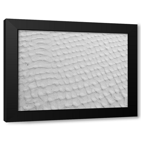 Tide sand patterns Black Modern Wood Framed Art Print with Double Matting by Frank, Assaf