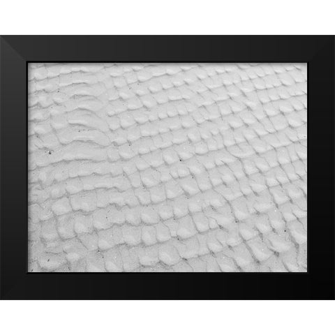 Tide sand patterns Black Modern Wood Framed Art Print by Frank, Assaf