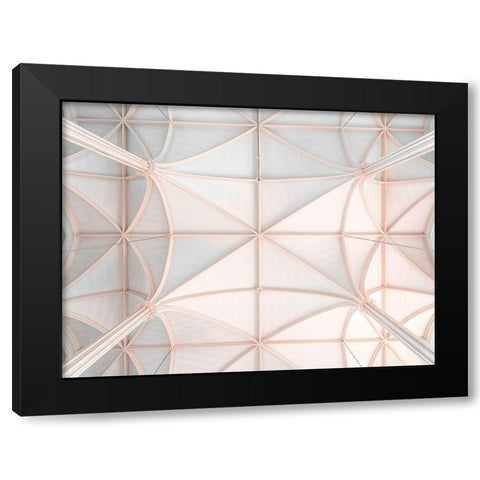 Architectural church ceiling Black Modern Wood Framed Art Print by Frank, Assaf