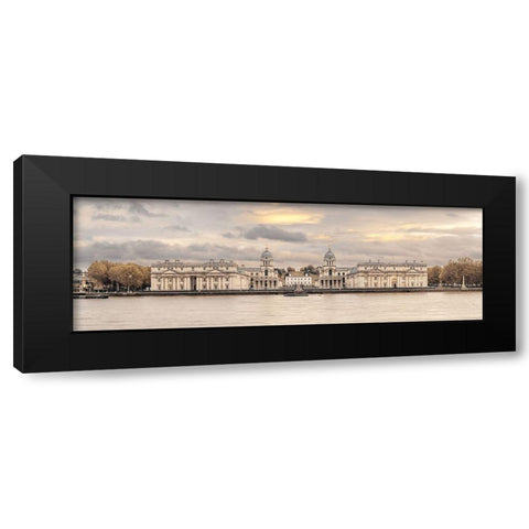 Royal Naval College-Greenwich Black Modern Wood Framed Art Print with Double Matting by Frank, Assaf