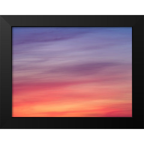 Colourful skies at sunset Black Modern Wood Framed Art Print by Frank, Assaf