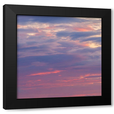 Colourful Skies Black Modern Wood Framed Art Print with Double Matting by Frank, Assaf