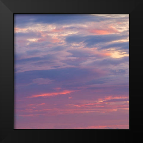 Colourful Skies Black Modern Wood Framed Art Print by Frank, Assaf