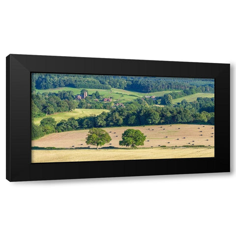 England hills Black Modern Wood Framed Art Print by Frank, Assaf