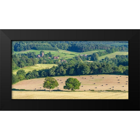 England hills Black Modern Wood Framed Art Print by Frank, Assaf
