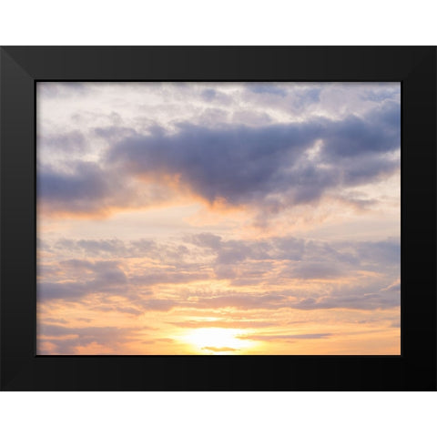 Beautiful sunset sky Black Modern Wood Framed Art Print by Frank, Assaf