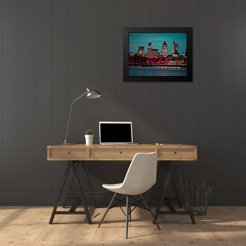 AF20110711 London 042C01 Black Modern Wood Framed Art Print by Frank, Assaf