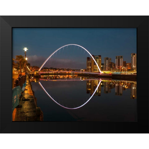 AF20120826 Newcastle 005C12 Black Modern Wood Framed Art Print by Frank, Assaf