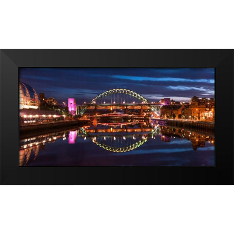 AF20120826 Newcastle 008-EditC01 Black Modern Wood Framed Art Print by Frank, Assaf