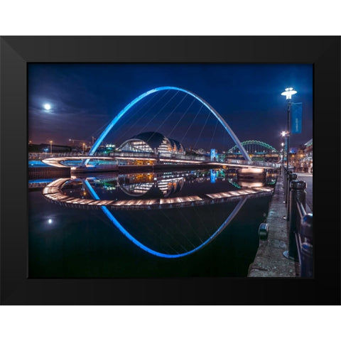 AF20120826 Newcastle 026-EditC01 Black Modern Wood Framed Art Print by Frank, Assaf