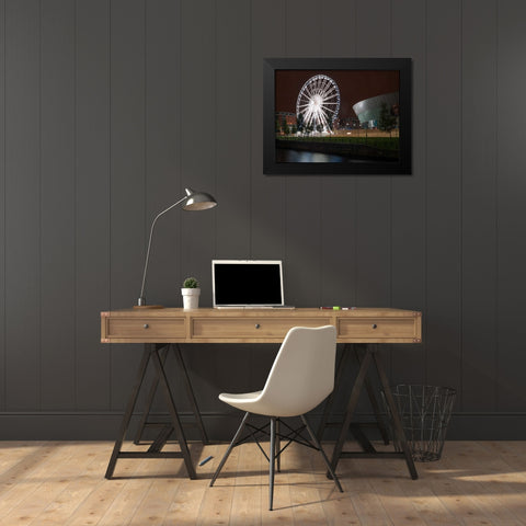 AF20120930 Liverpool 240 Black Modern Wood Framed Art Print by Frank, Assaf