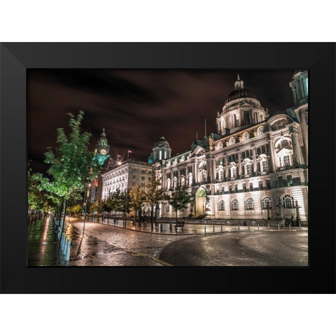 AF20120930 Liverpool 254 Black Modern Wood Framed Art Print by Frank, Assaf