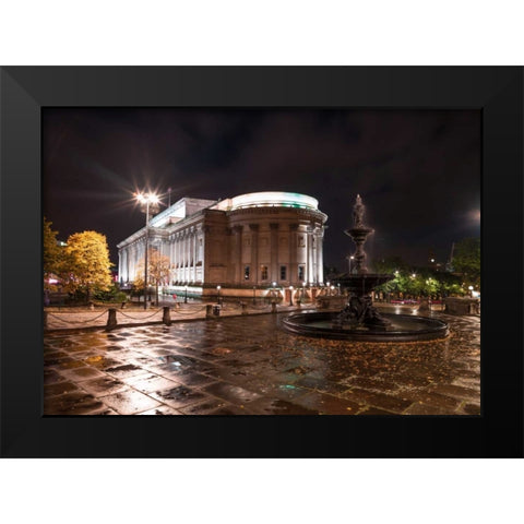 AF20120930 Liverpool 266 Black Modern Wood Framed Art Print by Frank, Assaf