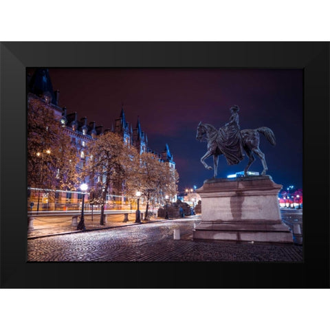 AF20120930 Liverpool 288C03 Black Modern Wood Framed Art Print by Frank, Assaf