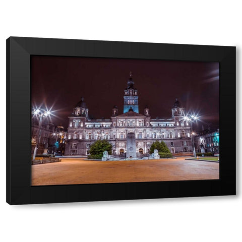 AF20121004 Glasgow 264C05 Black Modern Wood Framed Art Print by Frank, Assaf