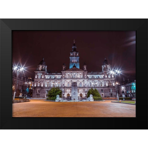 AF20121004 Glasgow 264C05 Black Modern Wood Framed Art Print by Frank, Assaf