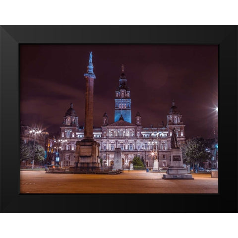 AF20121004 Glasgow 260C06 Black Modern Wood Framed Art Print by Frank, Assaf