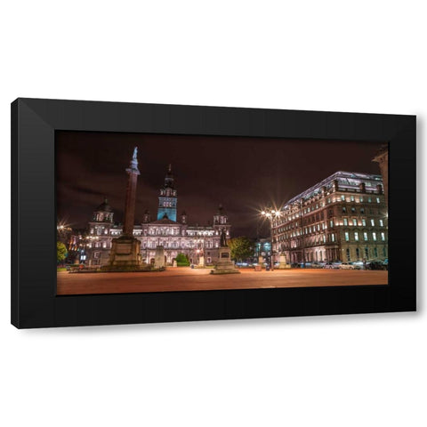 AF20121004 Glasgow 259 Black Modern Wood Framed Art Print with Double Matting by Frank, Assaf