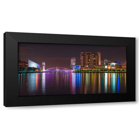 AF20120929 Manchester 151 Black Modern Wood Framed Art Print with Double Matting by Frank, Assaf