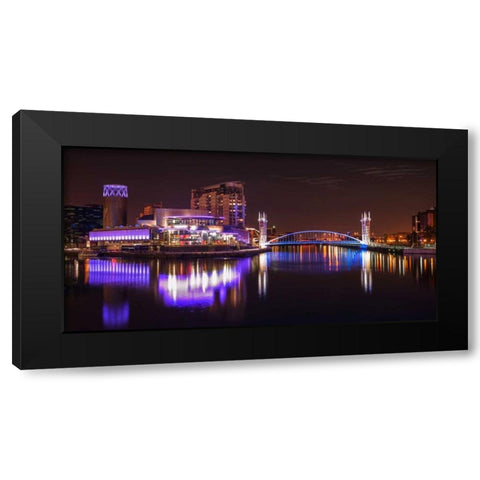 AF20120929 Manchester 195 Black Modern Wood Framed Art Print with Double Matting by Frank, Assaf
